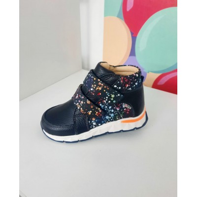 Natural leather ankle boots model AMANDINE