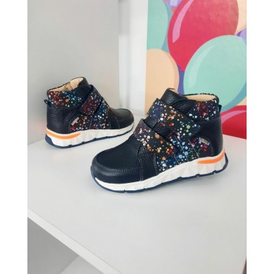 Natural leather ankle boots model AMANDINE