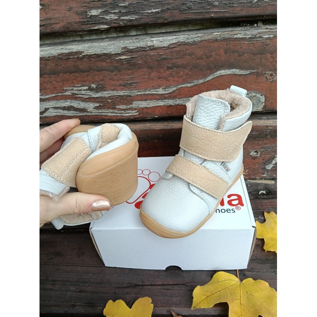 Cizmulite copii BAREFOOT din piele naturala model DION