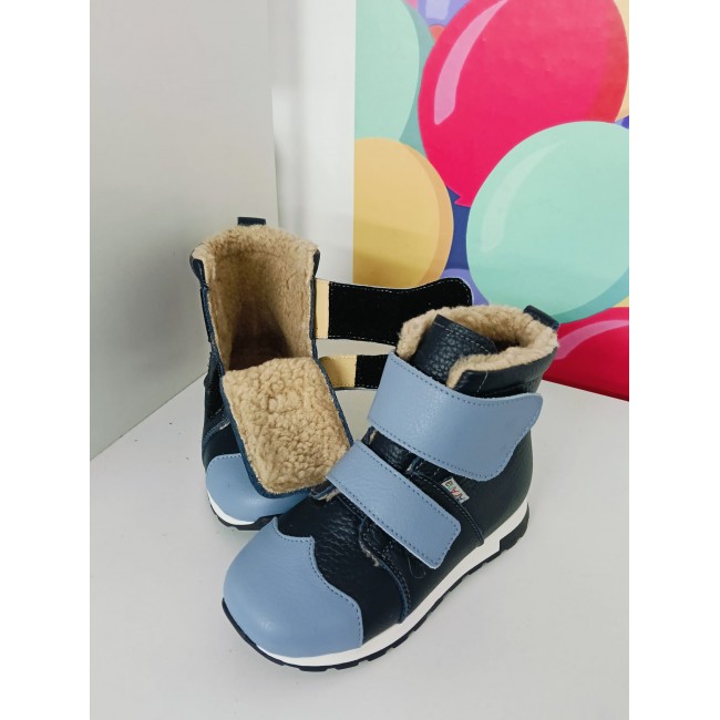 Natural leather kids boots model FELIX