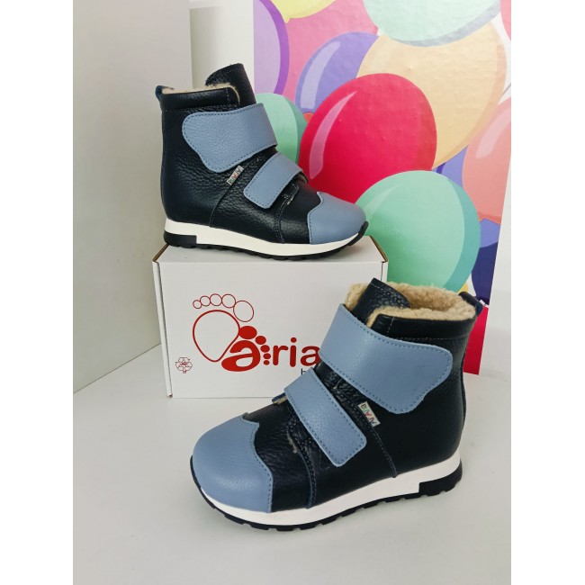 Natural leather kids boots model FELIX