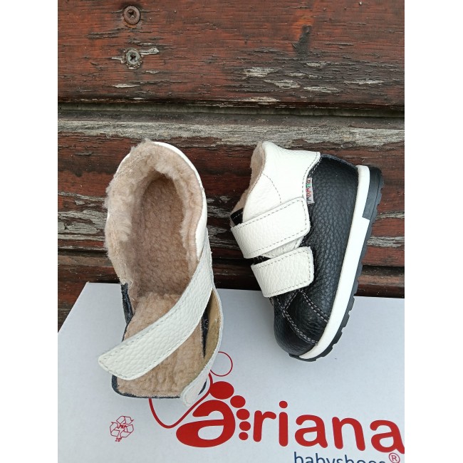 Natural leather BAREFOOT  ankle boots model GABY