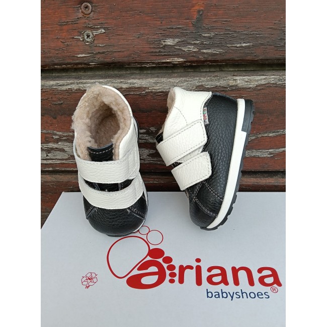 Natural leather BAREFOOT  ankle boots model GABY