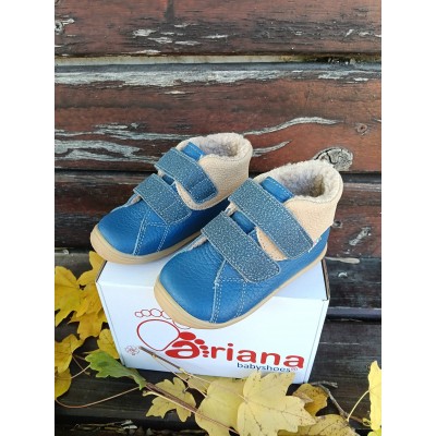 Ghete baieti BAREFOOT din piele naturala model HUGO