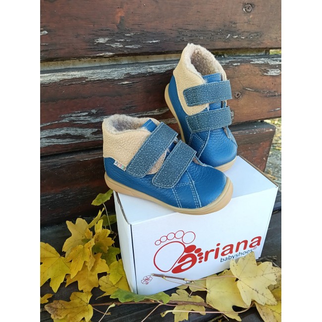 Ghete baieti BAREFOOT din piele naturala model HUGO