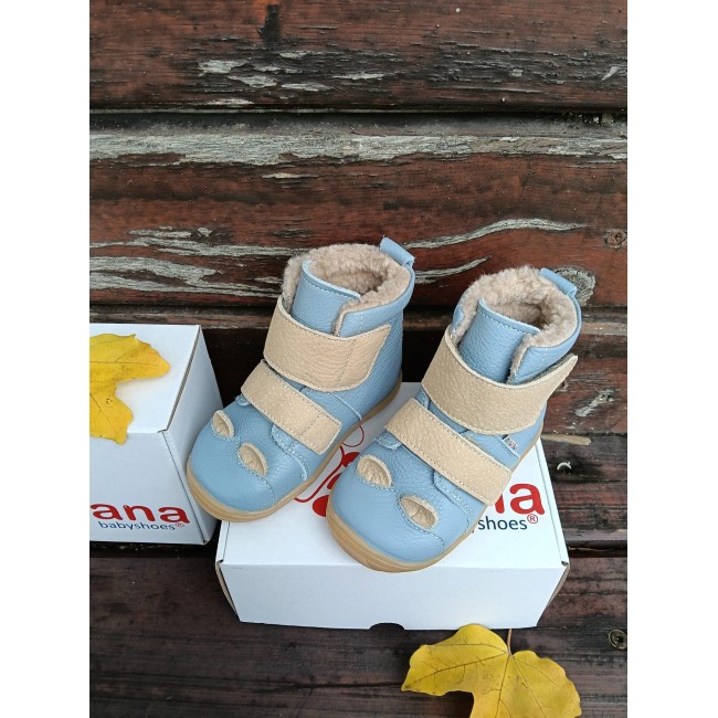 Cizmulite copii BAREFOOT din piele naturala model JULIAN