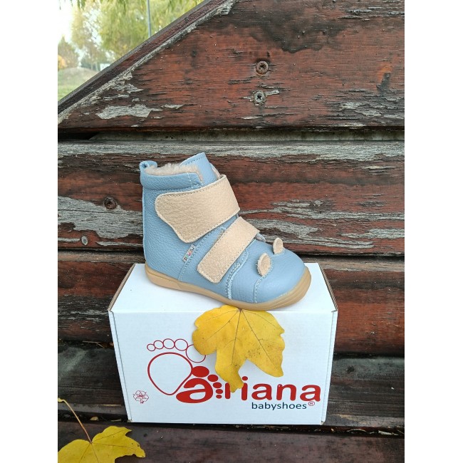 Cizmulite copii BAREFOOT din piele naturala model JULIAN