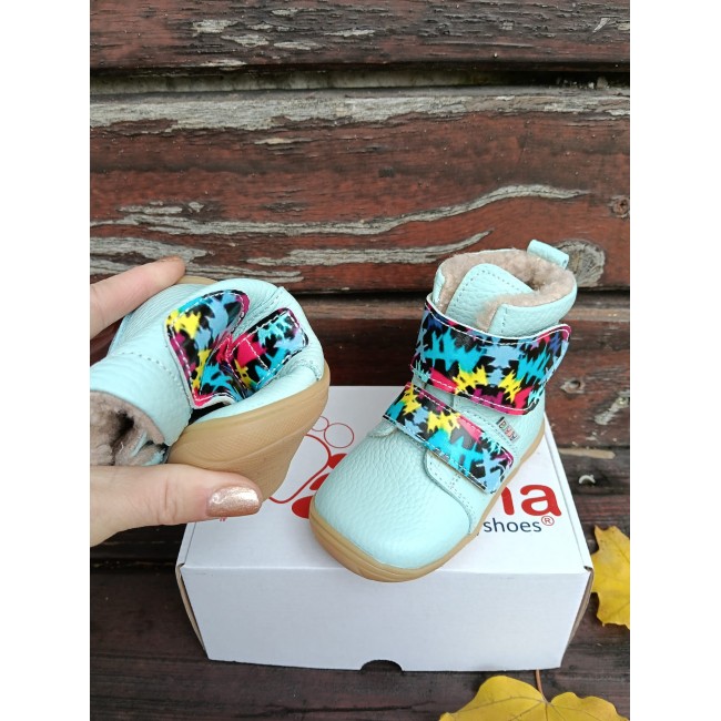 Cizmulite copii BAREFOOT din piele naturala model LOYAL