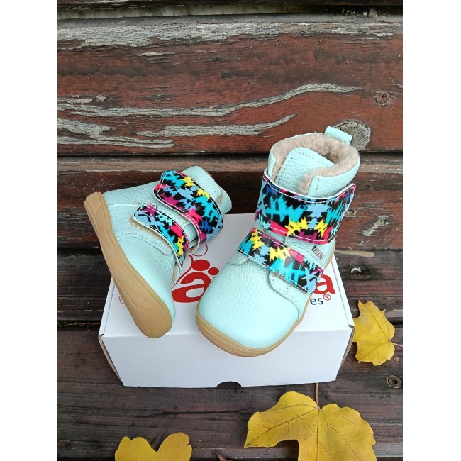 Cizmulite copii BAREFOOT din piele naturala model LOYAL