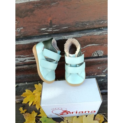 Ghete baieti BAREFOOT din piele naturala model NILS