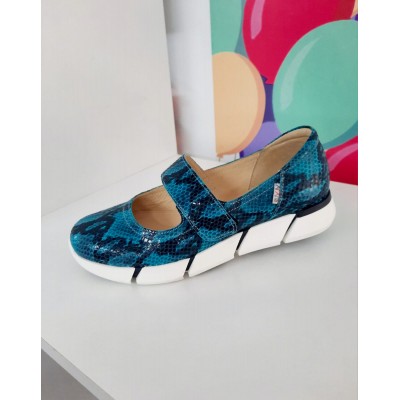 Natural leather ballet flats model PYTHONE