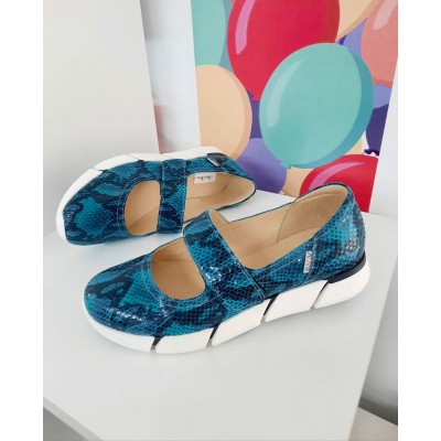 Natural leather ballet flats model PYTHONE