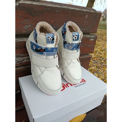 Ghete baieti din piele naturala model RONALDO