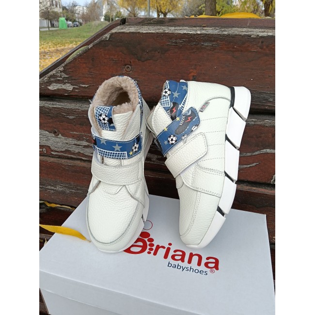 Ghete baieti din piele naturala model RONALDO