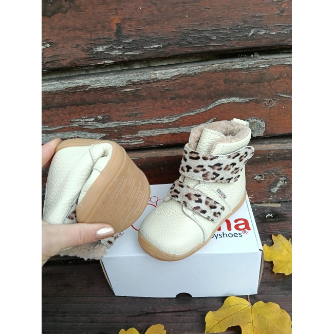 Cizmulite fete BAREFOOT din piele naturala model SAGA