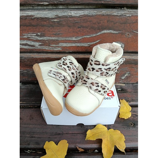 Cizmulite fete BAREFOOT din piele naturala model SAGA