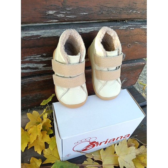 Ghete fete BAREFOOT din piele naturala model SIGNE