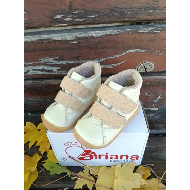 Ghete fete BAREFOOT din piele naturala model SIGNE