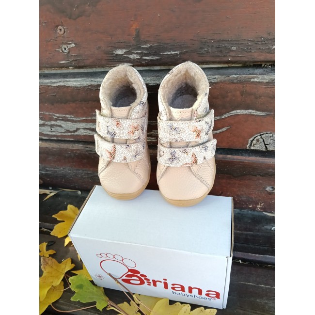 Ghete fete BAREFOOT din piele naturala model SVEA