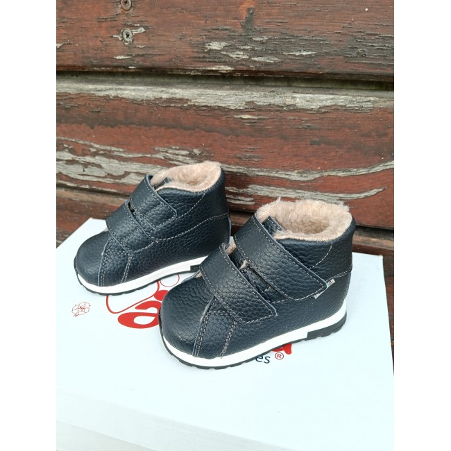 Natural leather BAREFOOT  ankle boots model ZIAN