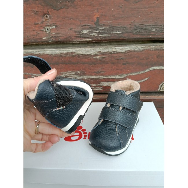 Natural leather BAREFOOT  ankle boots model ZIAN