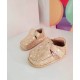 Pantofi barefoot botez din piele naturala Arisori ANDROMEDA