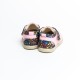 Natural leather kids barefoot shoes model ABA