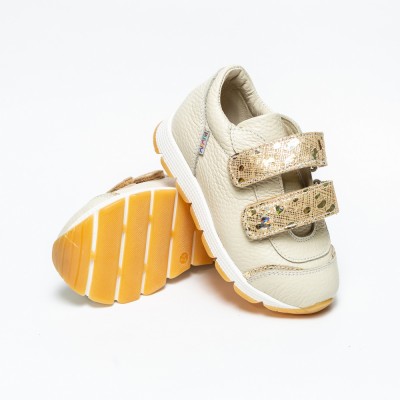 Natural leather girls sneakers model HEIDI Natural leather girls sneakers model HEIDI