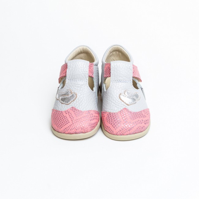 Natural leather kids barefoot shoes model LUCY