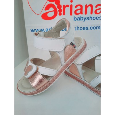 Sandale fete din piele naturala model MORGANA