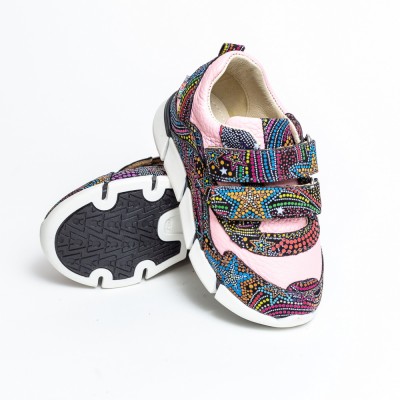 Natural leather sneakers  for boys model NELLY Natural leather sneakers  for boys model NELLY