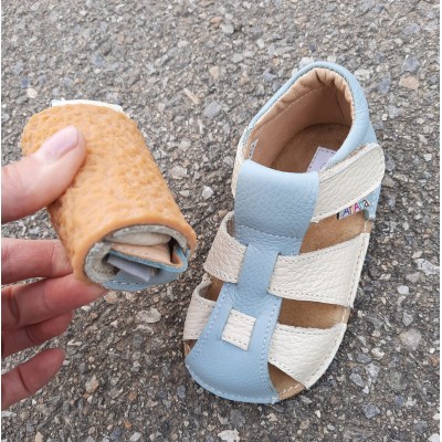 Sandale barefoot din piele naturala model ADOMAS