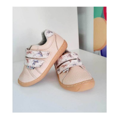 Natural leather baby girl sneakers model ABBIE Natural leather baby girl sneakers model ABBIE