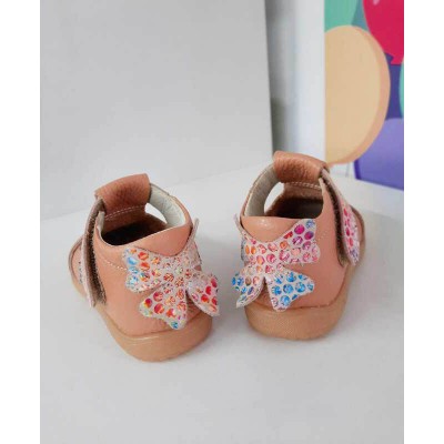 Natural leather girl shoes model AME Natural leather girl shoes model AME