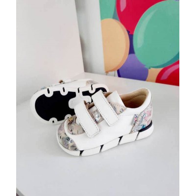 Natural leather baby girl sneakers model AMITY Natural leather baby girl sneakers model AMITY