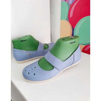 Natural leather ballet flats model BEA