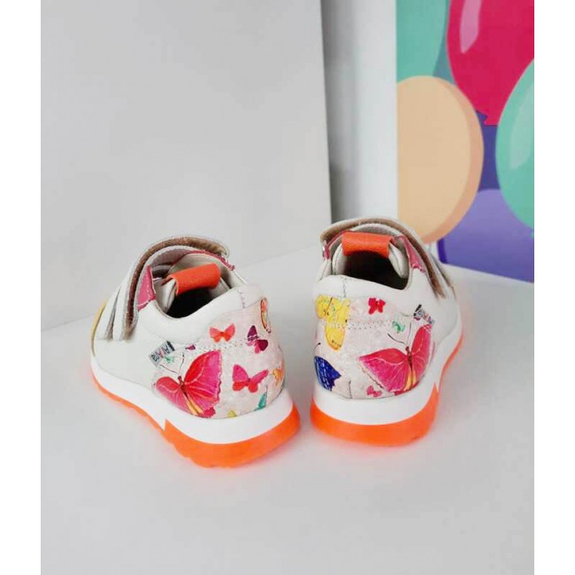 Natural leather baby girl sneakers model BONITA