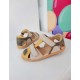 Sandale baieti sport din piele naturala model ARCHER
