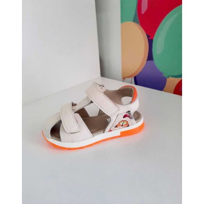 Natural leather kids shoes model OFRA