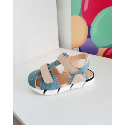 Sandale baieti din piele naturala model OLEG