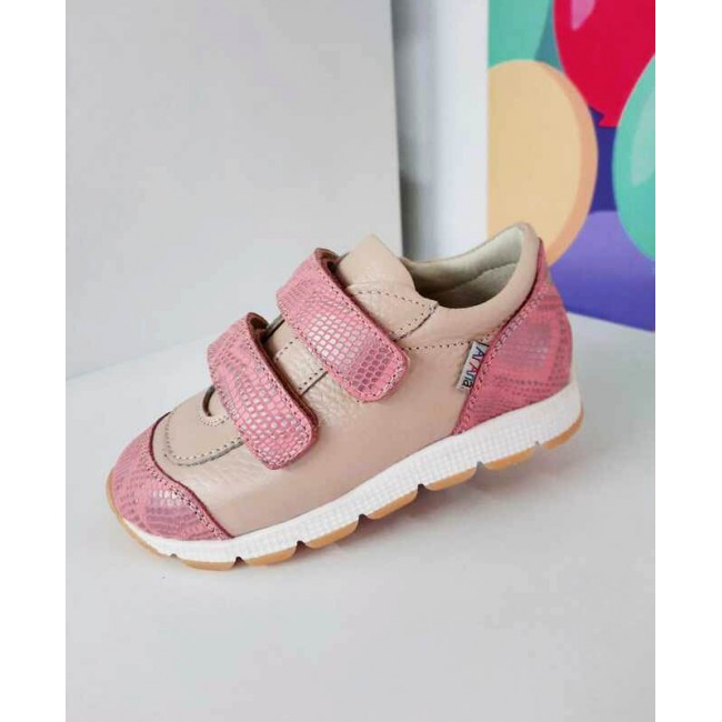 Natural leather baby girl sneakers model TORA