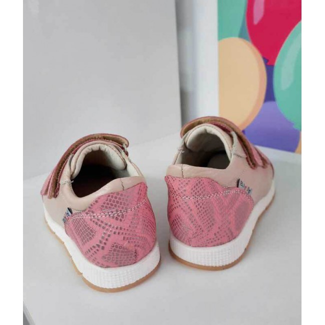 Natural leather baby girl sneakers model TORA