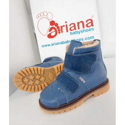 Natural leather kids boots model BLU Natural leather kids boots model BLU