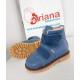 Natural leather kids boots model BLU