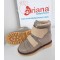 Natural leather kids boots model CENERE