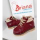 Natural leather baby girl ankle boots model DORA