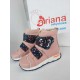 Natural leather baby girl boots model SILVIA