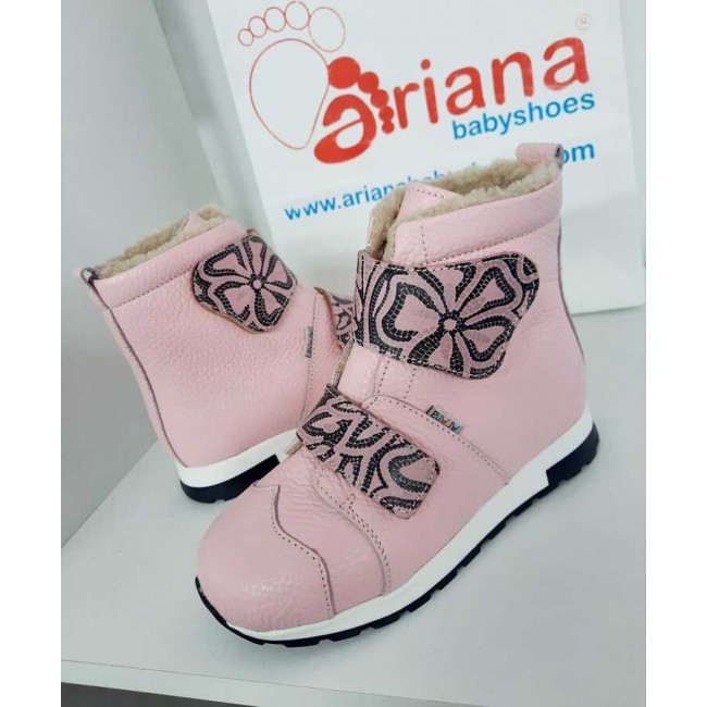 Natural leather baby girl boots model SOFI