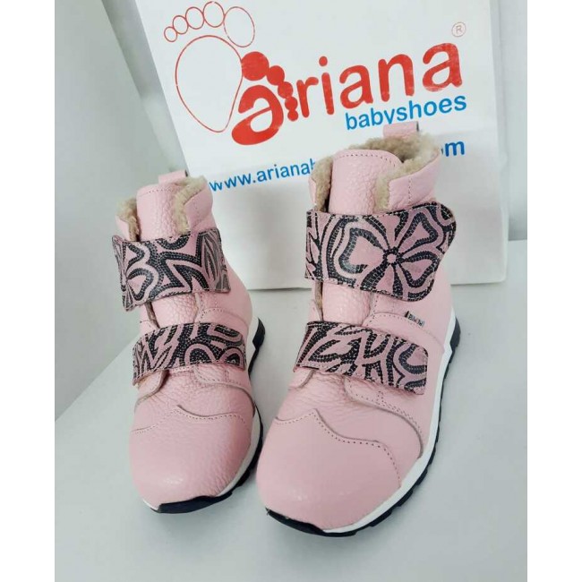 Natural leather baby girl boots model SOFI