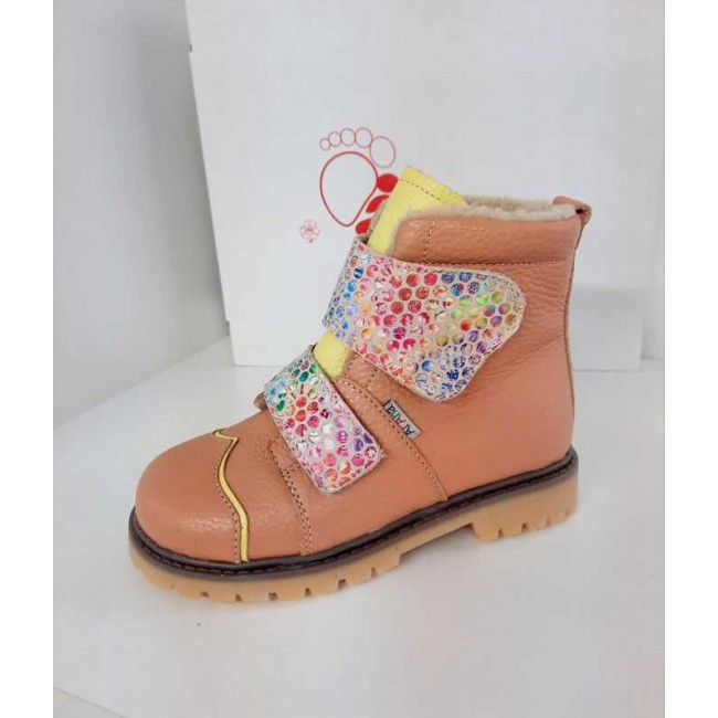 Natural leather kids boots model SORANA